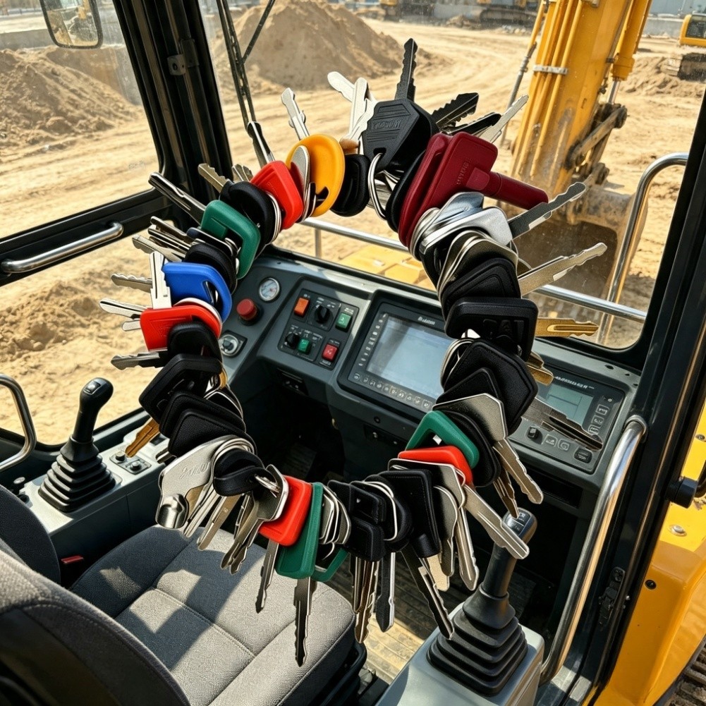 Heavy Equipment Brands - 農業機械用キーセット、長期耐久性、幅広いブランド対応、重機用70キー