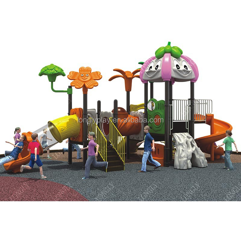 Heavy Equipment Education - スタイリッシュで頑丈なプラスチック製滑り台、子供用教育用庭園屋外遊具、住宅用で高耐久性