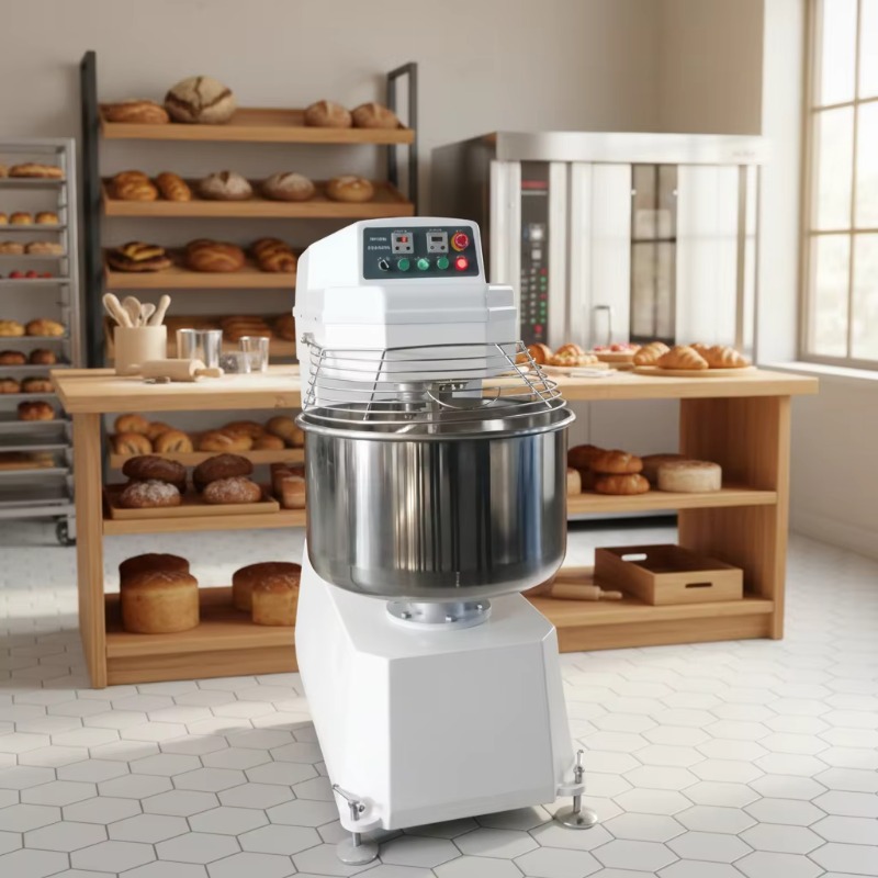 Heavy Equipment Mixer - スパイラル生地ミキサー機 120L ヘビーデューティーベーカリー機器 3KWエンジン 50kg 新小麦粉素材