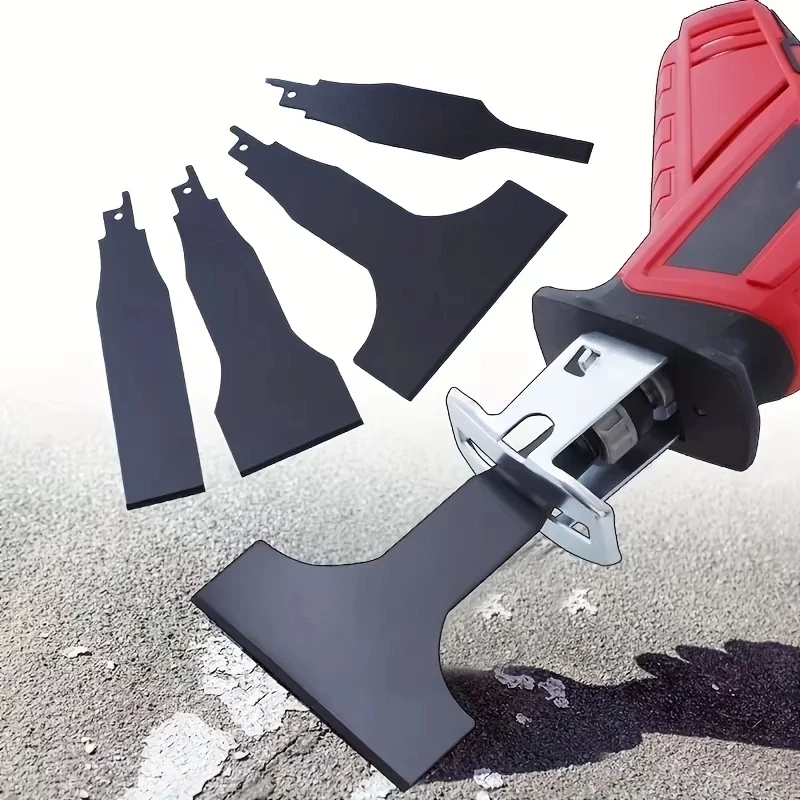 Heavy Equipment Blade - マルチサイズ 4 個入りレシプロソーブレード 高耐久性 鋼板・タイル・パテ除去用 壁・地面のこすり取り