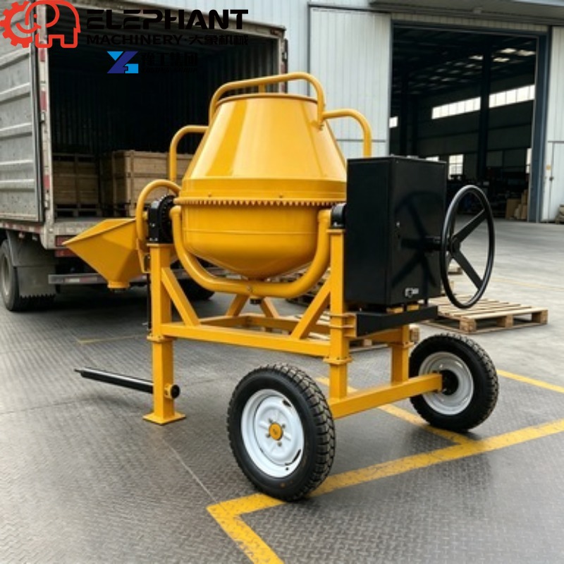 ポータブルベトンミキサー350L、頑丈なフレーム手動式コンク - Heavy Equipment Mixer のレビューと価格