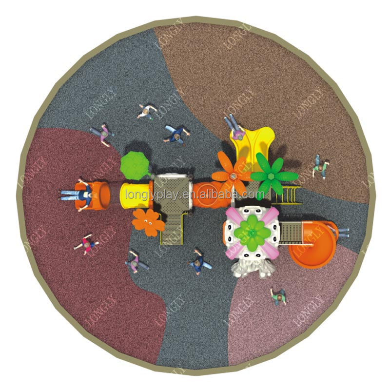スタイリッシュで頑丈なプラスチック製滑り台、子供用教育用庭園 - Heavy Equipment Education のレビューと価格