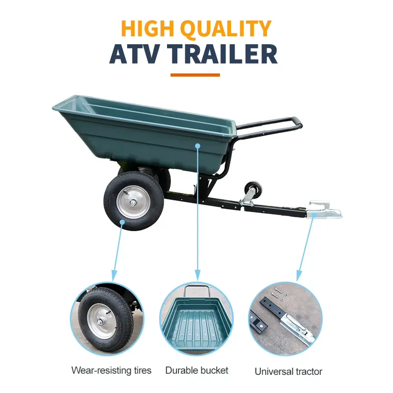 ポリマートウビハインドダンプスイベルカート（バイク、ATVト - Heavy Equipment Hauling のレビューと価格