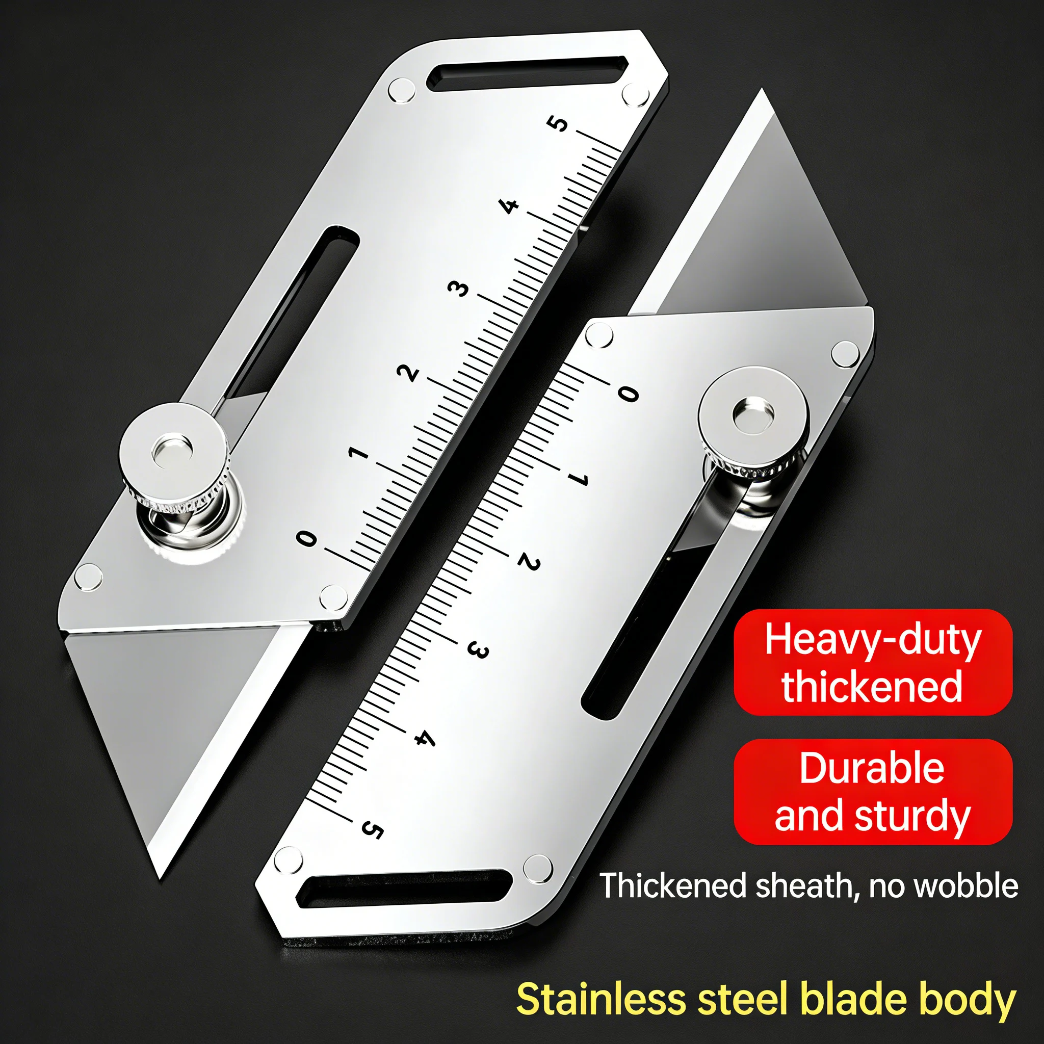 頑丈な工業用ユーティリティナイフ、コンパクトなステンレス製ク - Heavy Equipment Blade のレビューと価格
